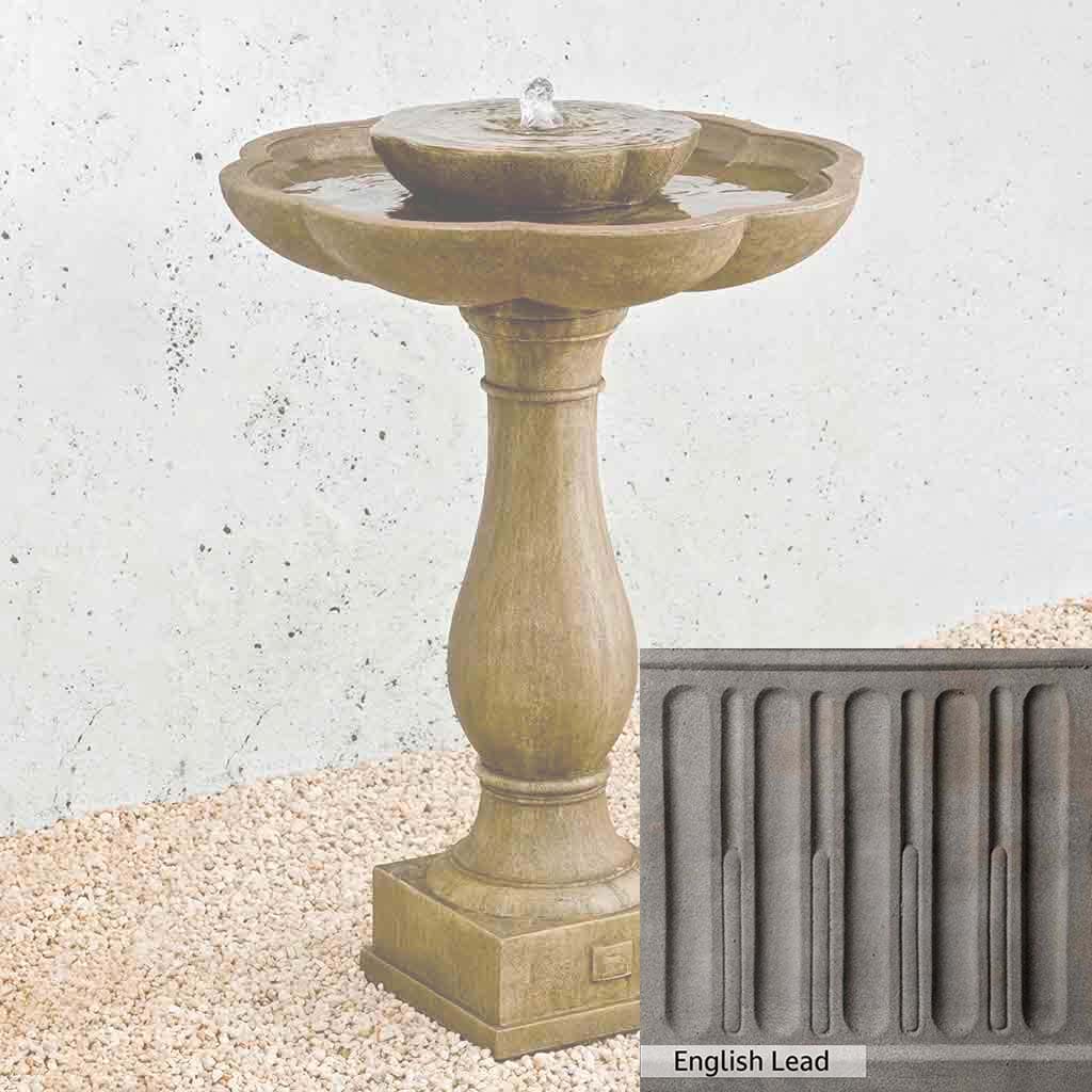 Campania International Flores Pedestal Fountain - Image 16