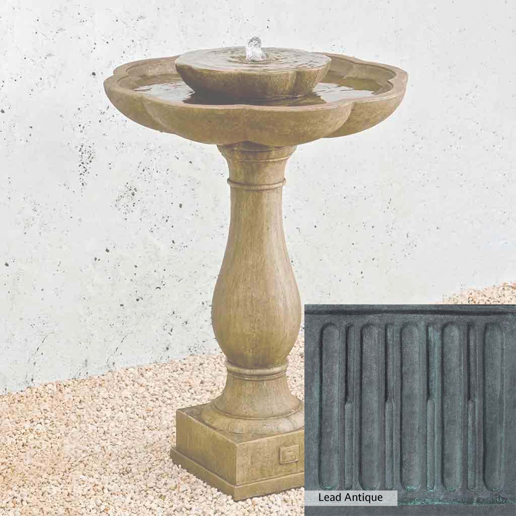 Campania International Flores Pedestal Fountain - Image 3