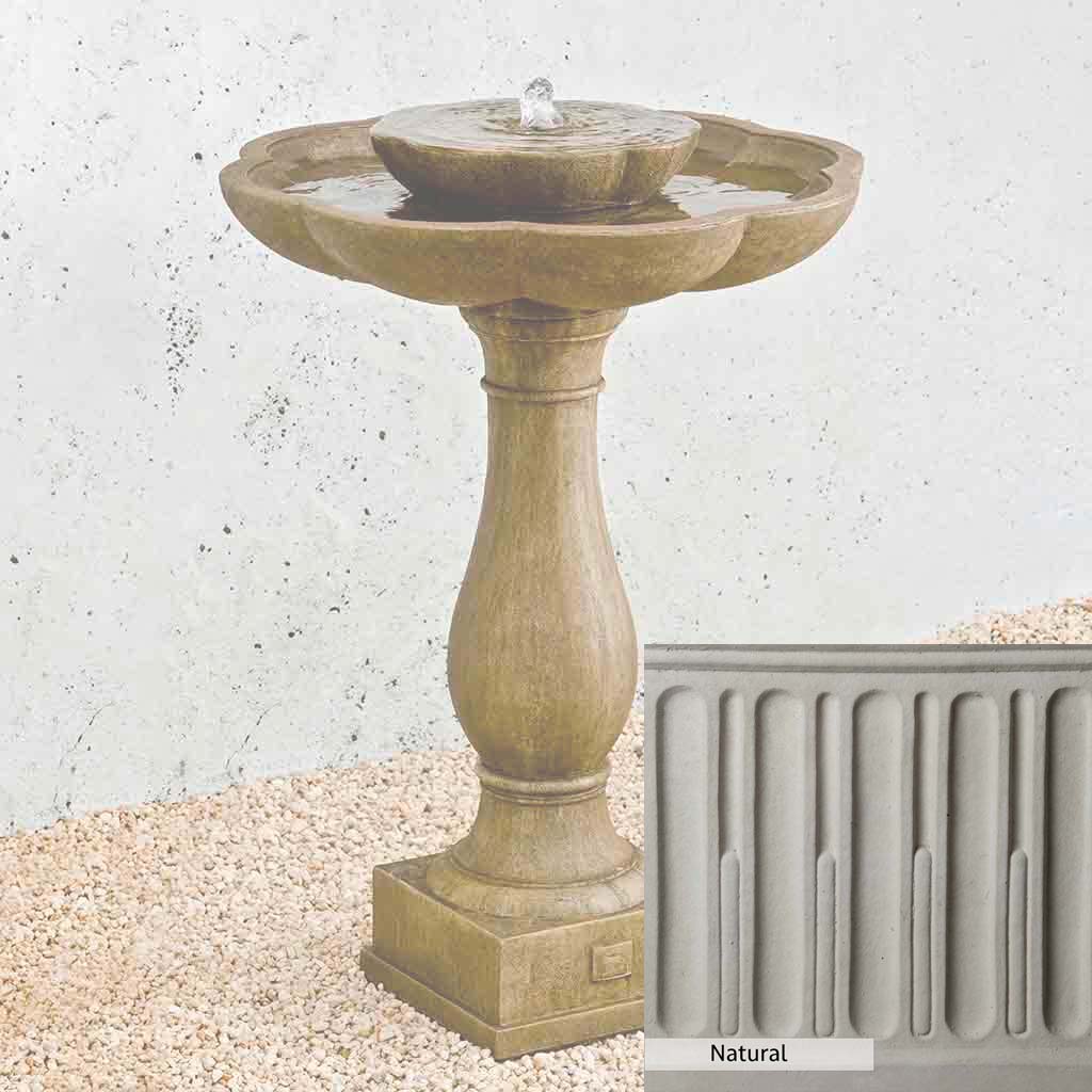 Campania International Flores Pedestal Fountain - Image 4