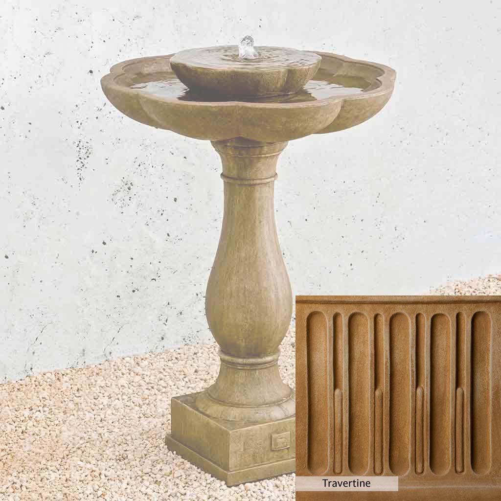 Campania International Flores Pedestal Fountain - Image 7