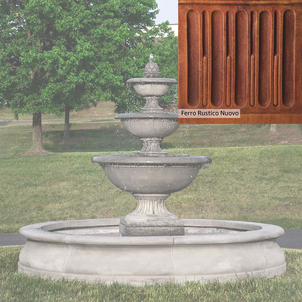 Campania International Fonthill Fountain in Basin - Image 13