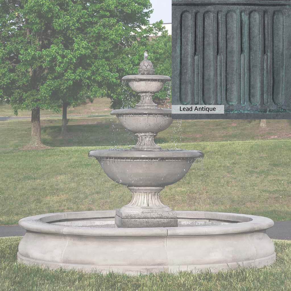 Campania International Fonthill Fountain in Basin - Image 3