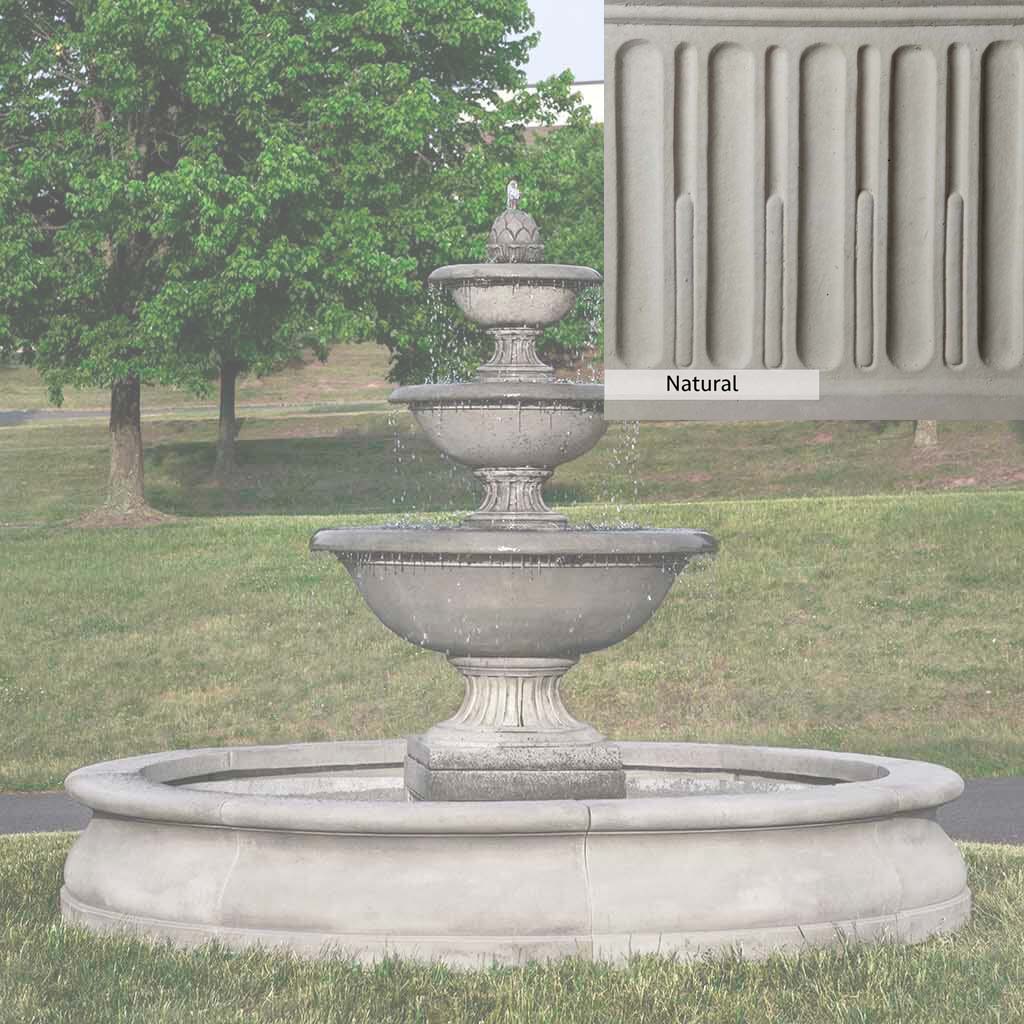 Campania International Fonthill Fountain in Basin - Image 4