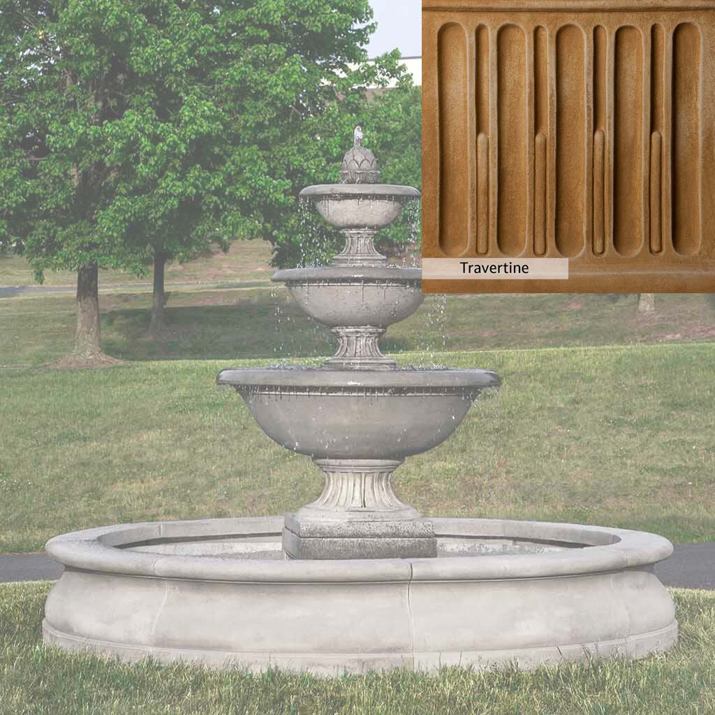 Campania International Fonthill Fountain in Basin - Image 7