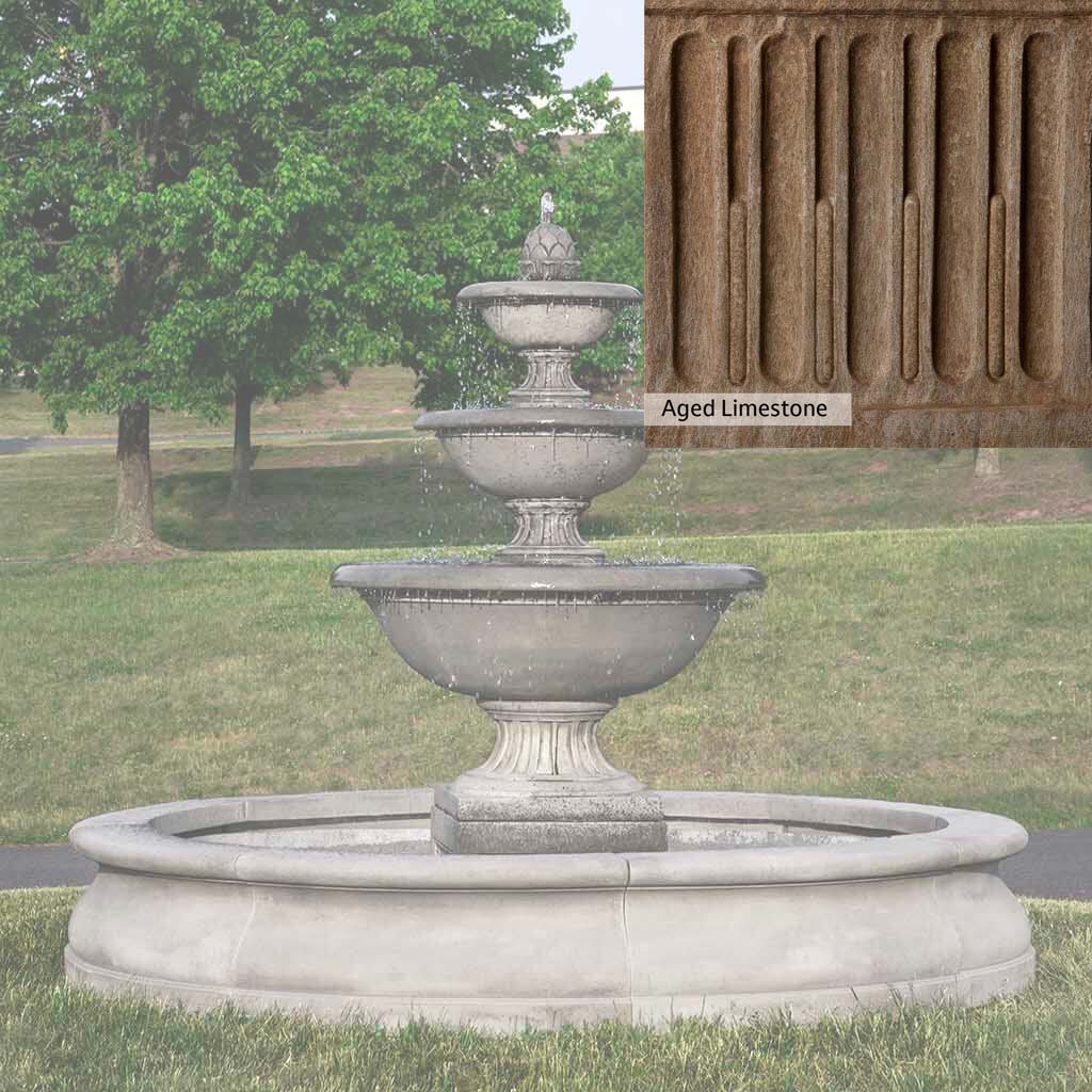Campania International Fonthill Fountain in Basin - Image 9