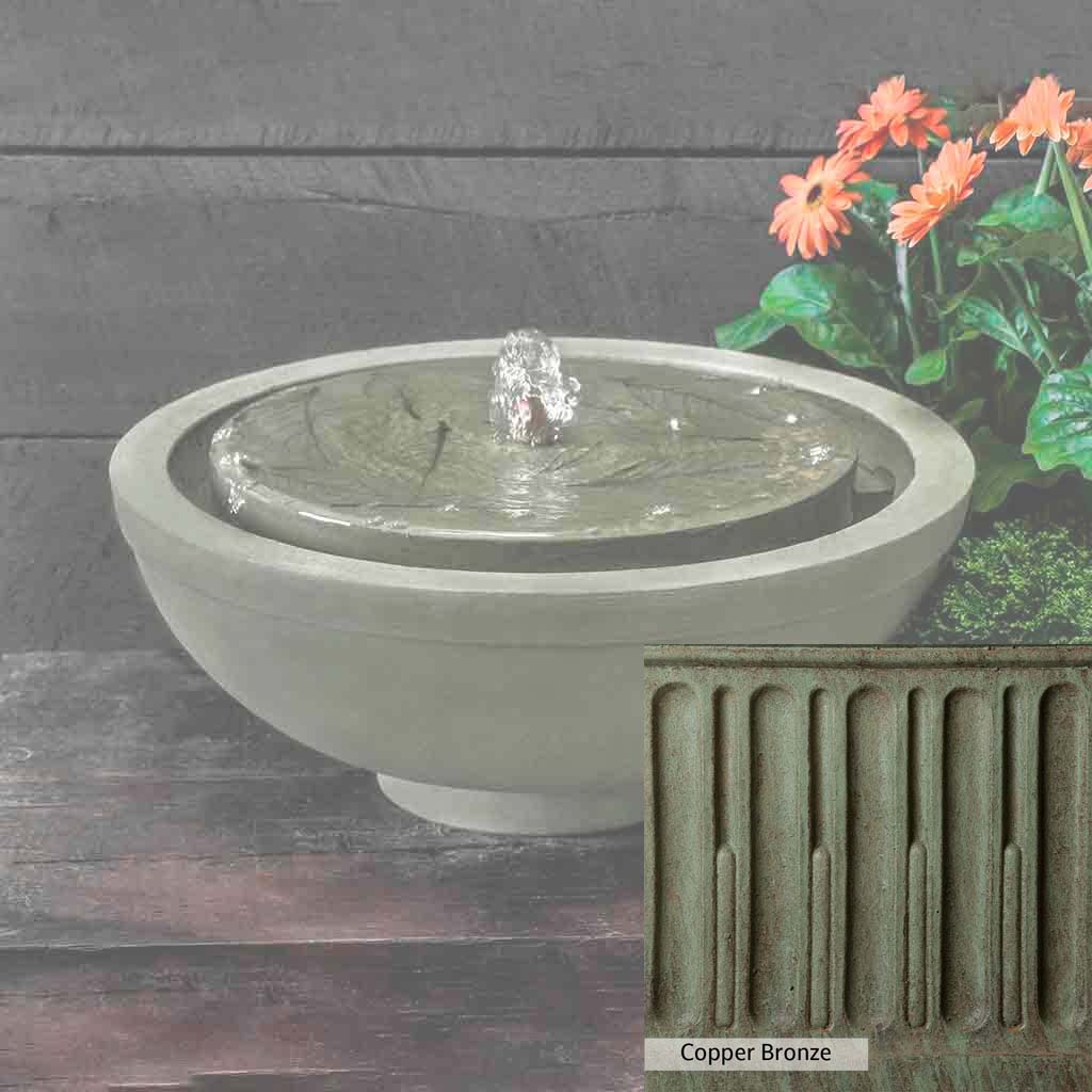 Campania International Hydrangea Leaves Garden Terrace Fountain - Image 12