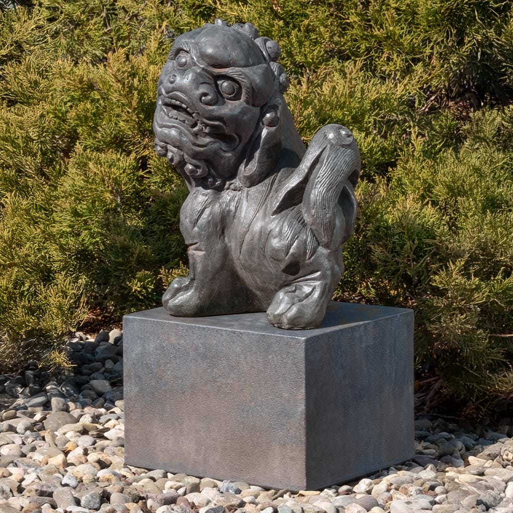Campania International Japanese Foo Dog Left Statue