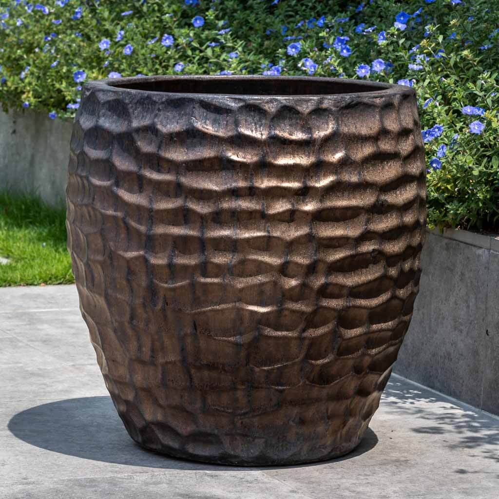 Campania International Kowloon Planter in Bronze set of 2