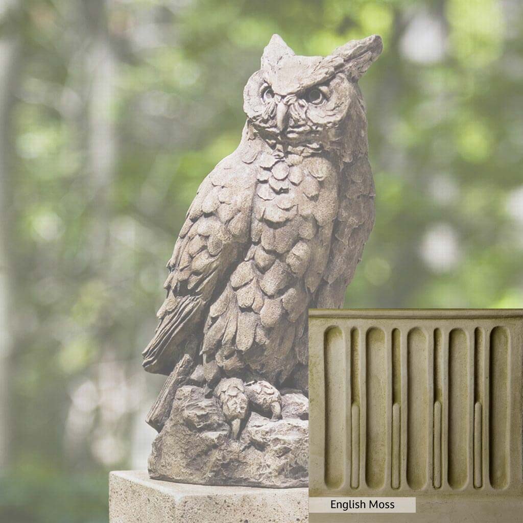 Campania International Large Horned Owl Statue - Image 12