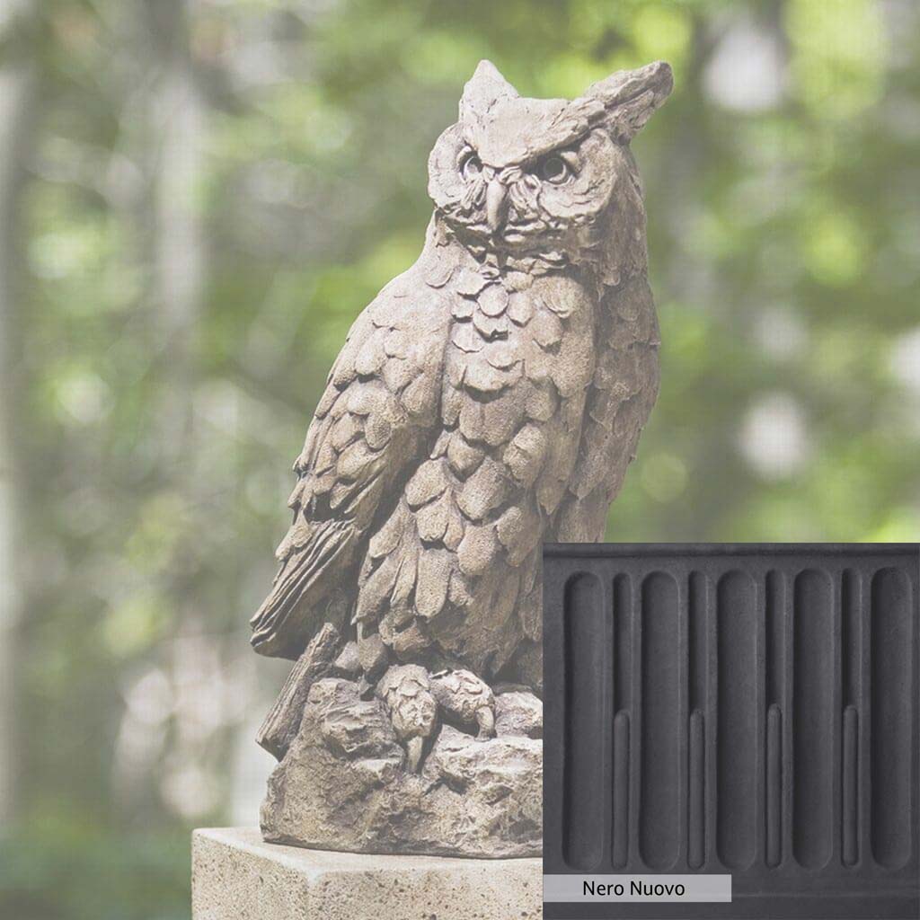 Campania International Large Horned Owl Statue - Image 5