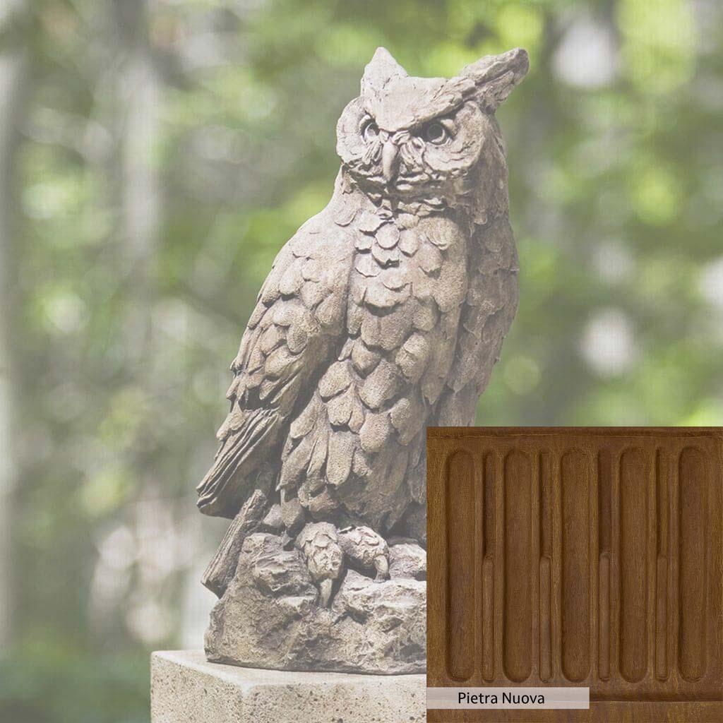 Campania International Large Horned Owl Statue - Image 6