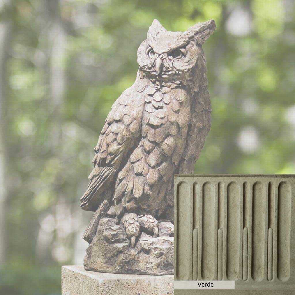 Campania International Large Horned Owl Statue - Image 8