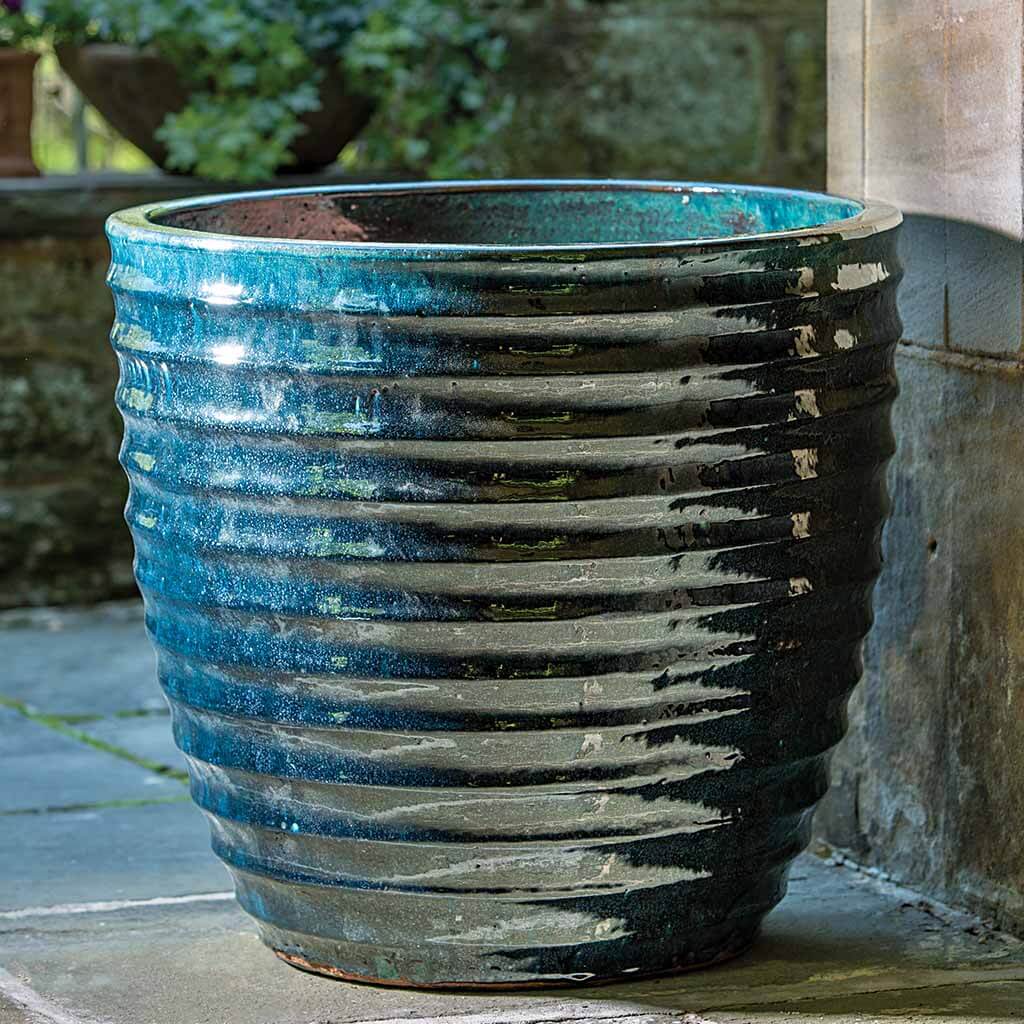 Campania International Linea Planter in Indigo Rain set of 3