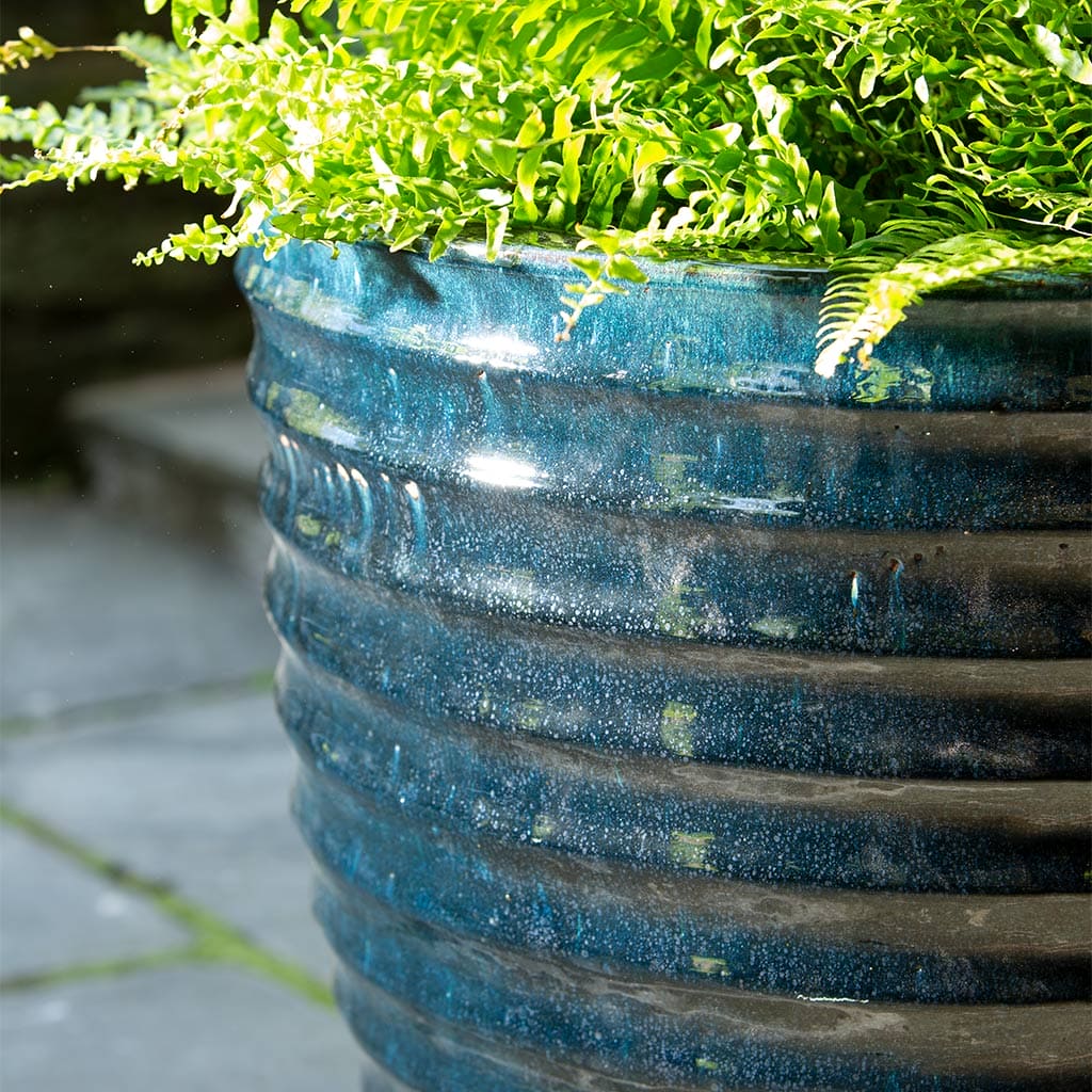 Campania International Linea Planter in Indigo Rain set of 3 - Image 2