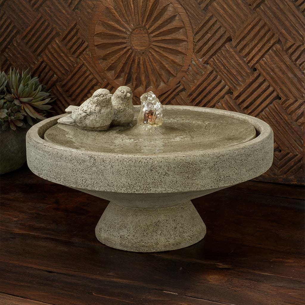 Campania International M-Series Gimlet Fountain with Birds