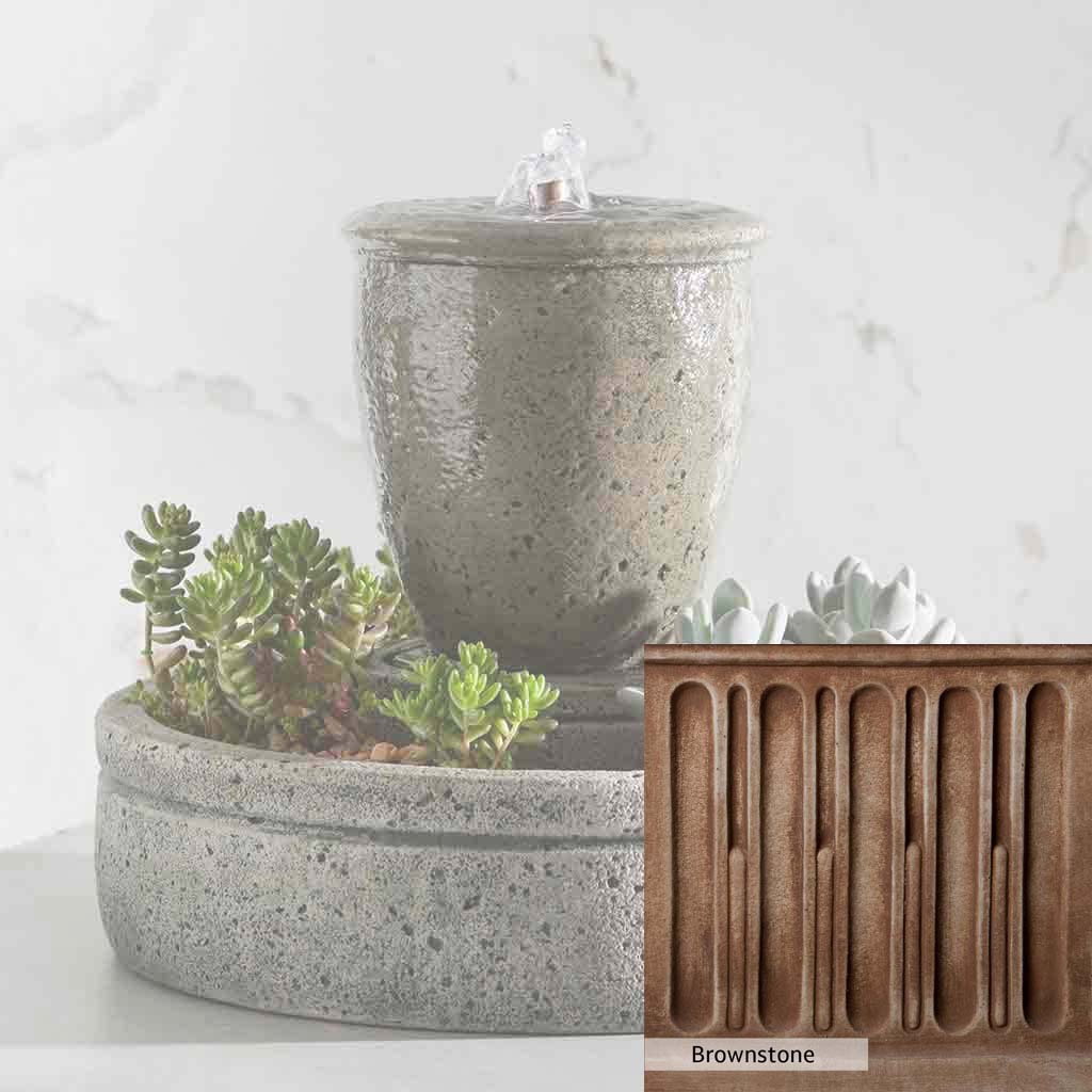 Campania International M-Series Rustic Spa Fountain with Planter - Image 10