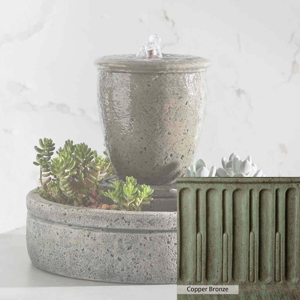 Campania International M-Series Rustic Spa Fountain with Planter - Image 11