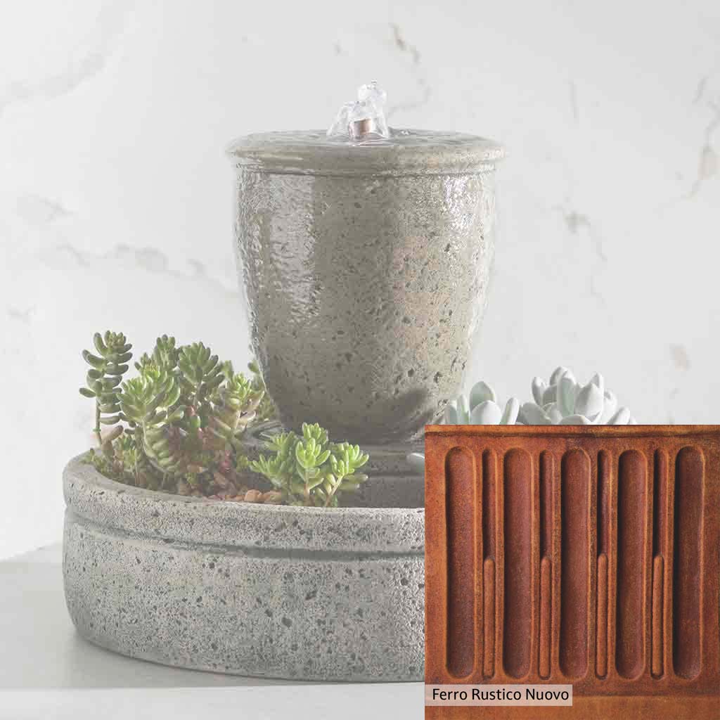 Campania International M-Series Rustic Spa Fountain with Planter - Image 13