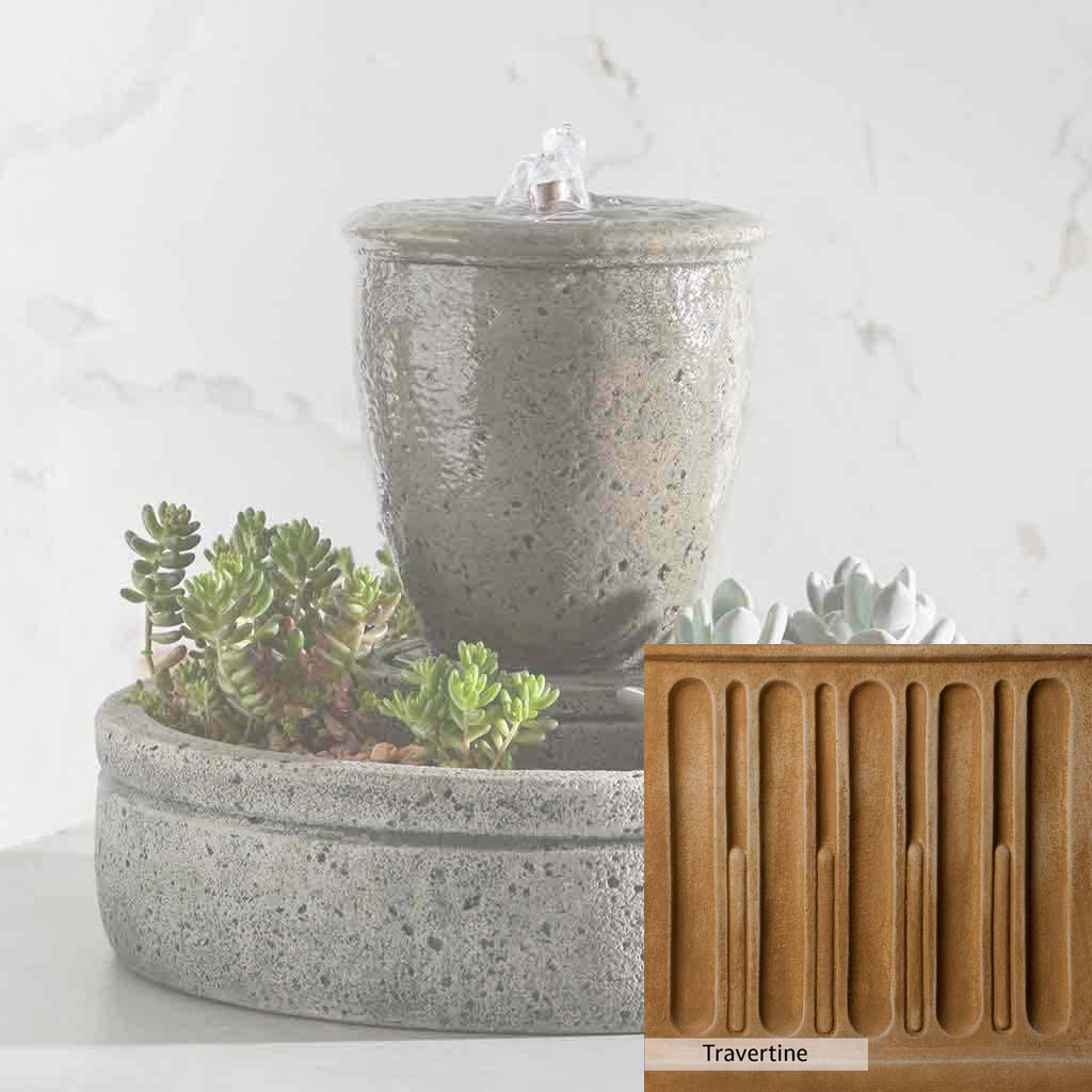 Campania International M-Series Rustic Spa Fountain with Planter - Image 7