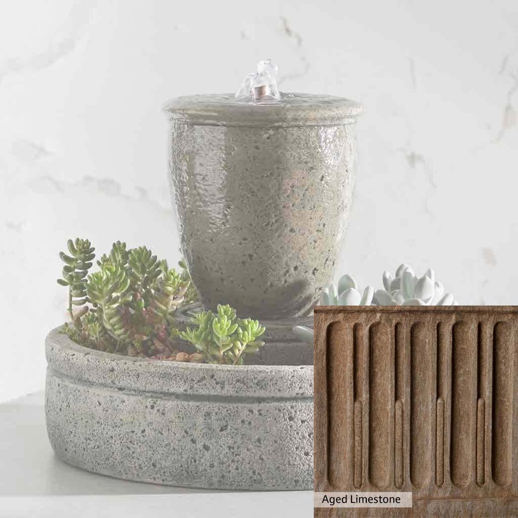 Campania International M-Series Rustic Spa Fountain with Planter - Image 9