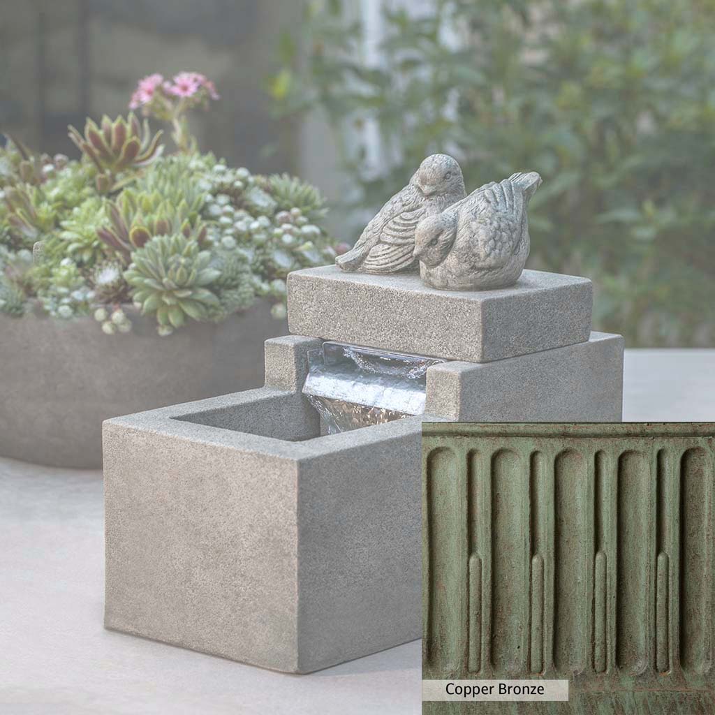 Campania International Mini Element Bird Fountain - Image 11