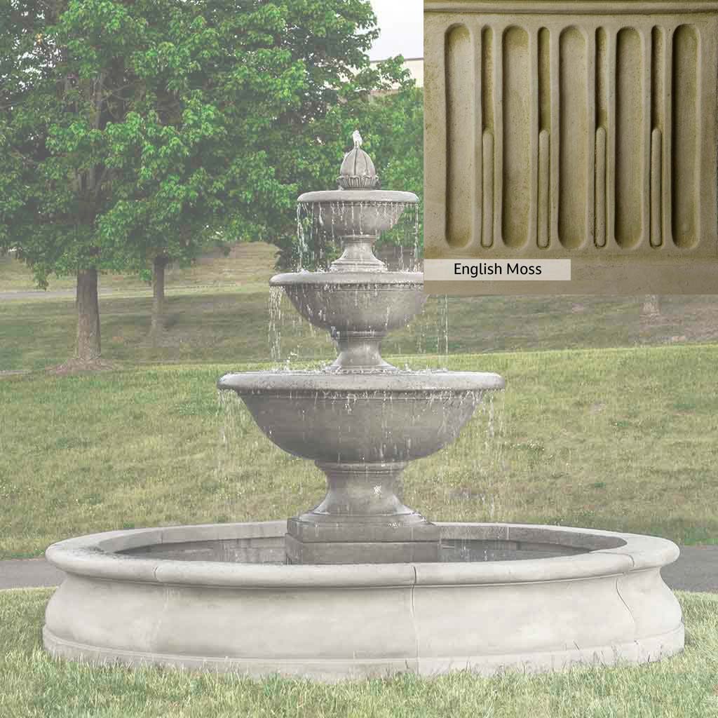 Campania International Monteros Fountain in Basin - Image 12