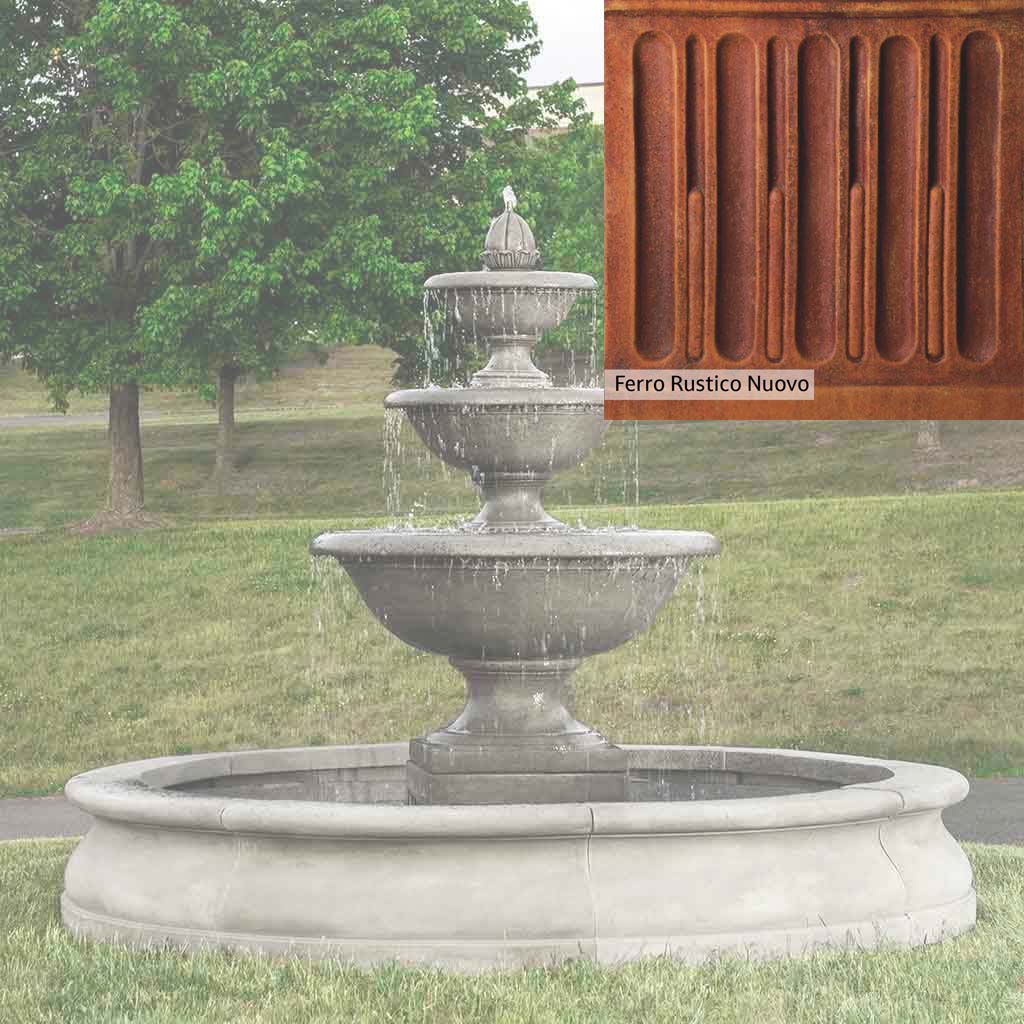 Campania International Monteros Fountain in Basin - Image 13