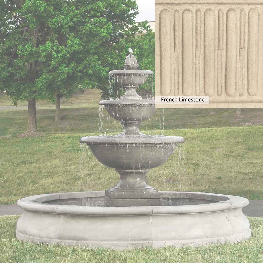 Campania International Monteros Fountain in Basin - Image 14