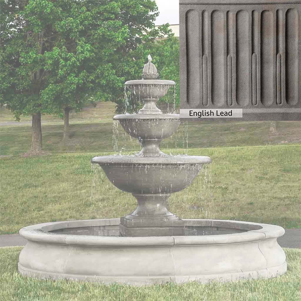 Campania International Monteros Fountain in Basin - Image 16