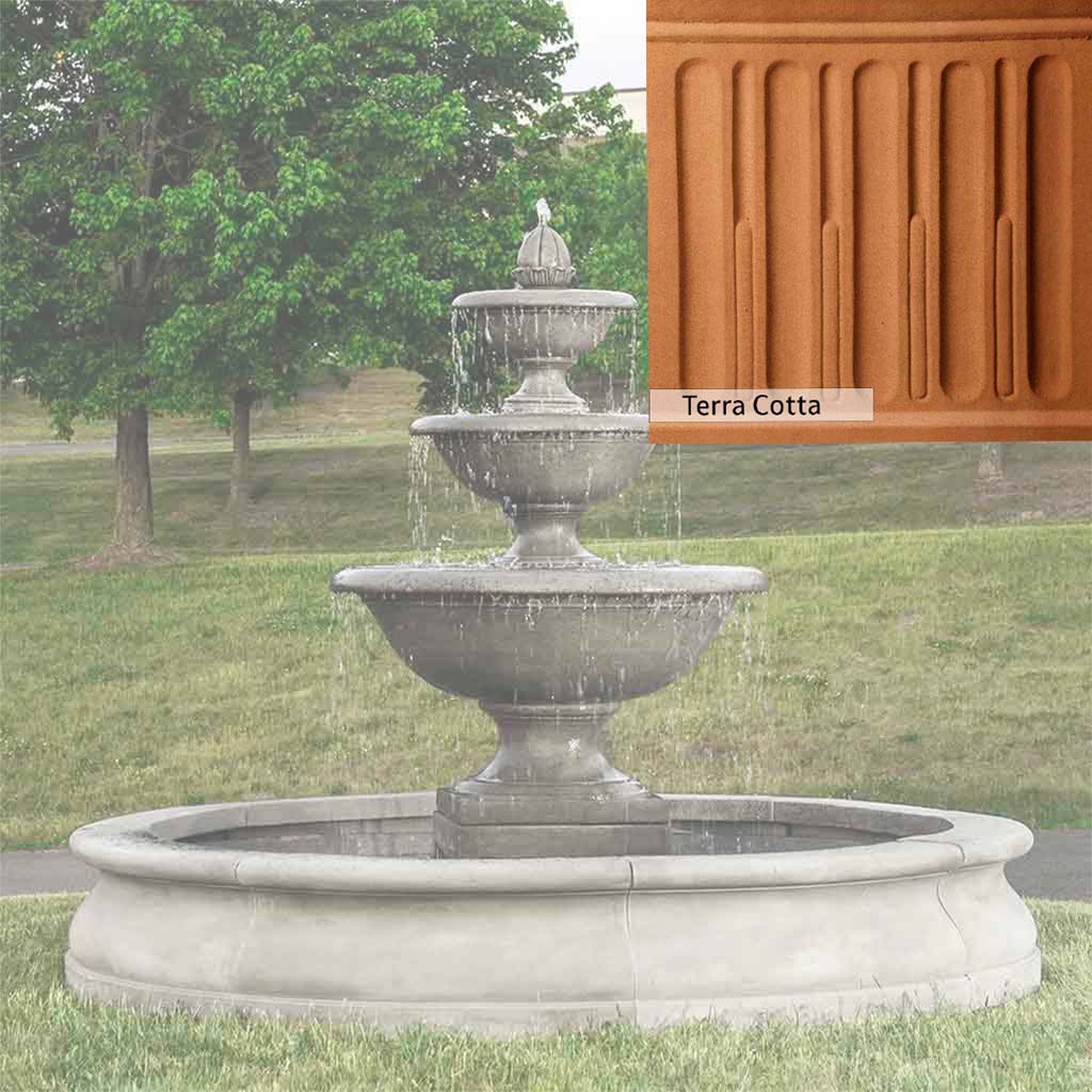 Campania International Monteros Fountain in Basin - Image 17