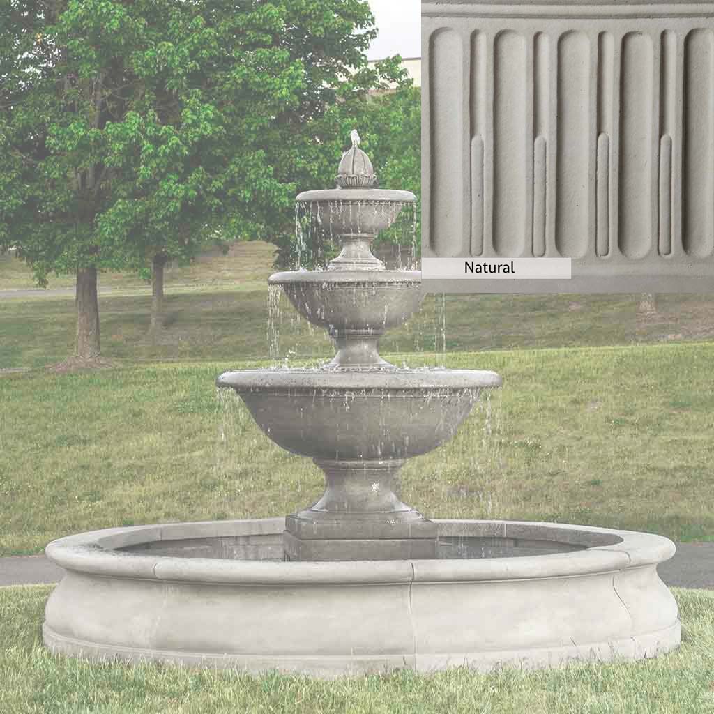 Campania International Monteros Fountain in Basin - Image 4