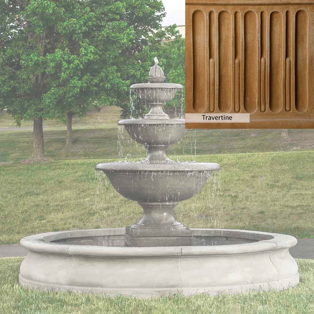 Campania International Monteros Fountain in Basin - Image 7