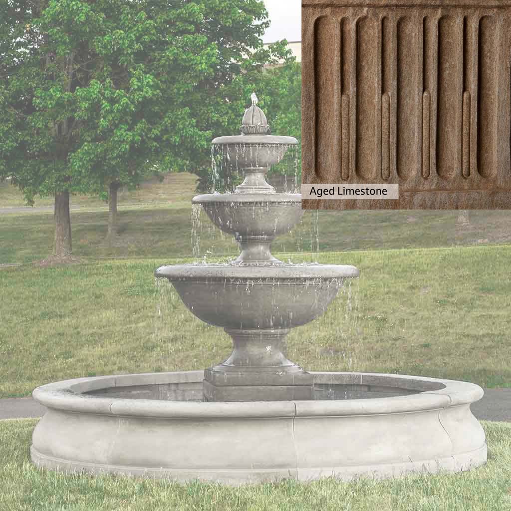 Campania International Monteros Fountain in Basin - Image 9