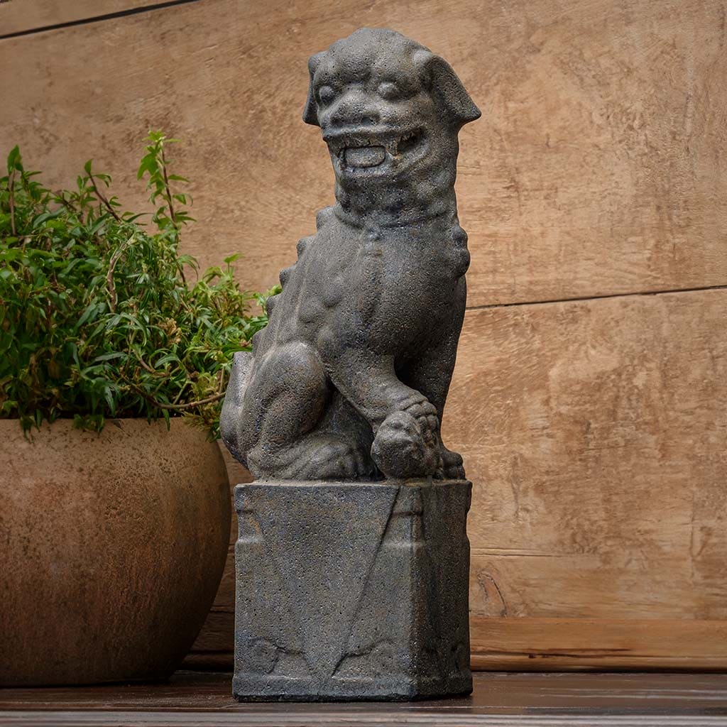 Campania International Nara Foo Dog Right Female Garden Statue