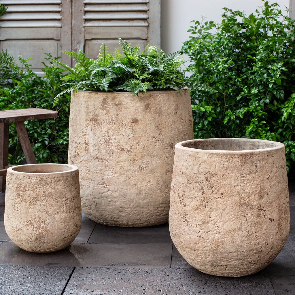 Campania International Orto Planter in Antico Terra Cotta Set