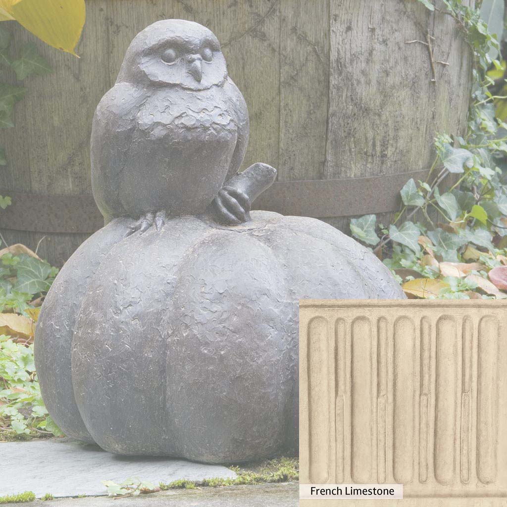 Campania International Owl on Pumpkin Statue - Image 15