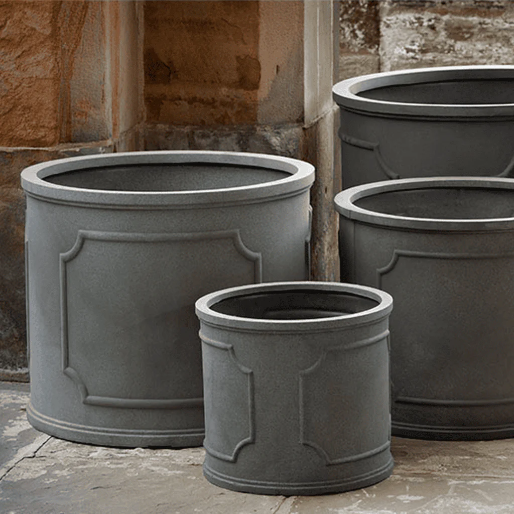 Campania International Portsmouth Round Large Planter in Lead Lite - Image 2