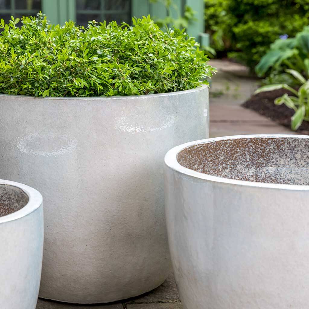 Campania International Rafi Planter in Pearl set of 3