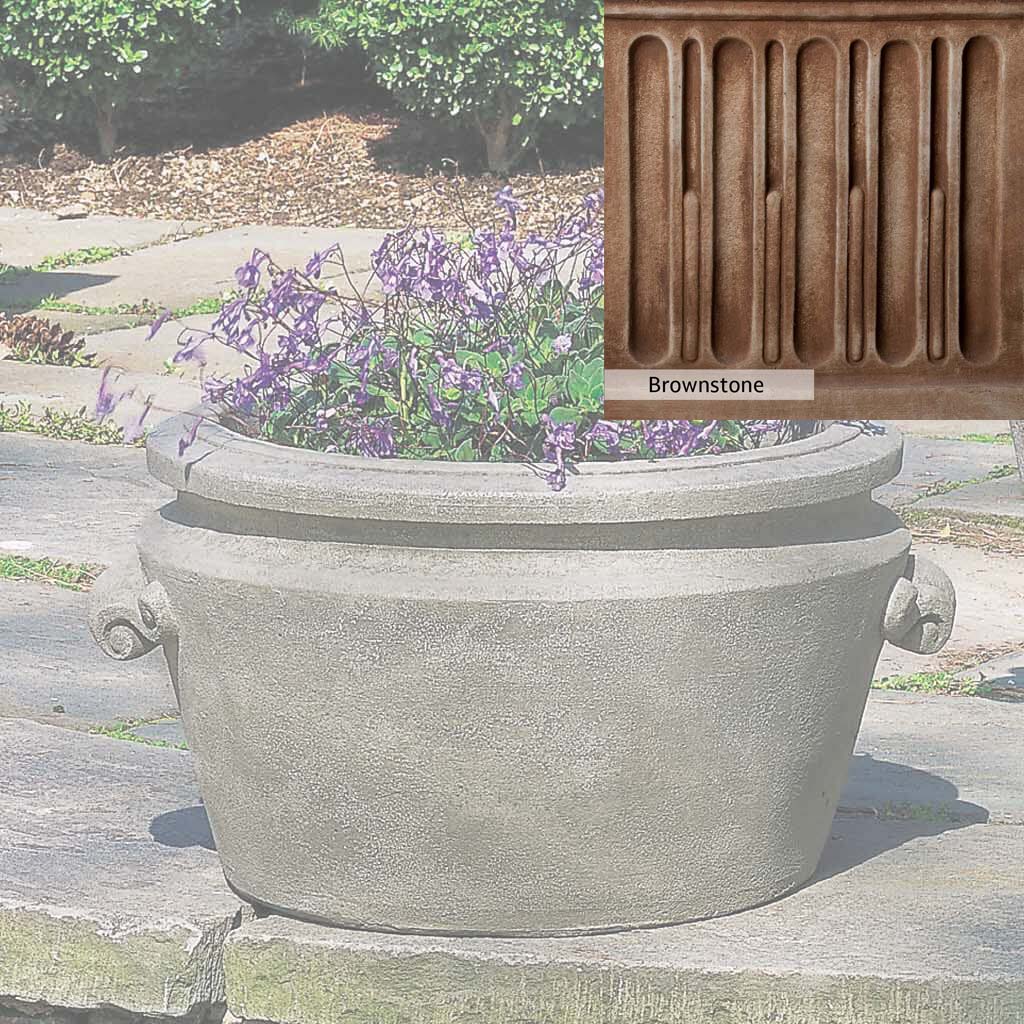 Campania International Scroll Handle Tub Planter - Image 3