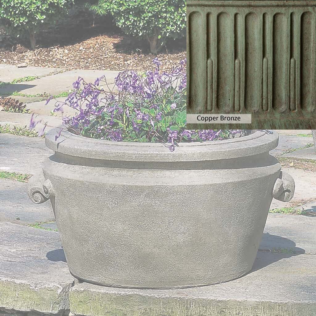 Campania International Scroll Handle Tub Planter - Image 4