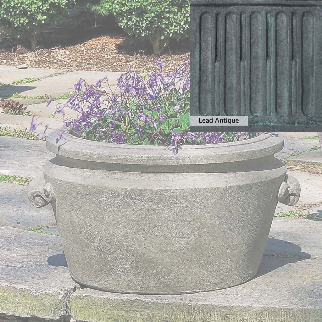 Campania International Scroll Handle Tub Planter - Image 9