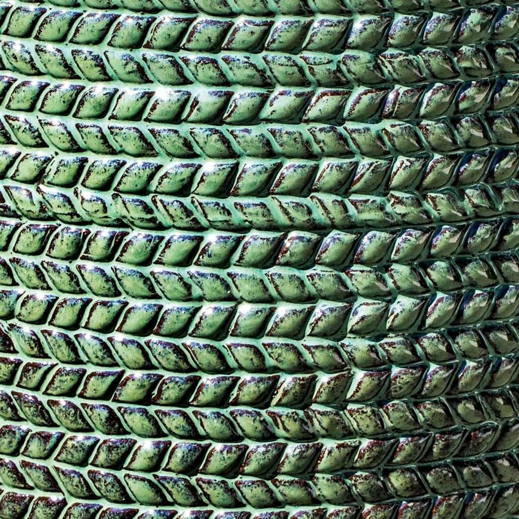 Campania International Sisal Weave Tall Planter in Seafoam Green set of 3 - Image 2