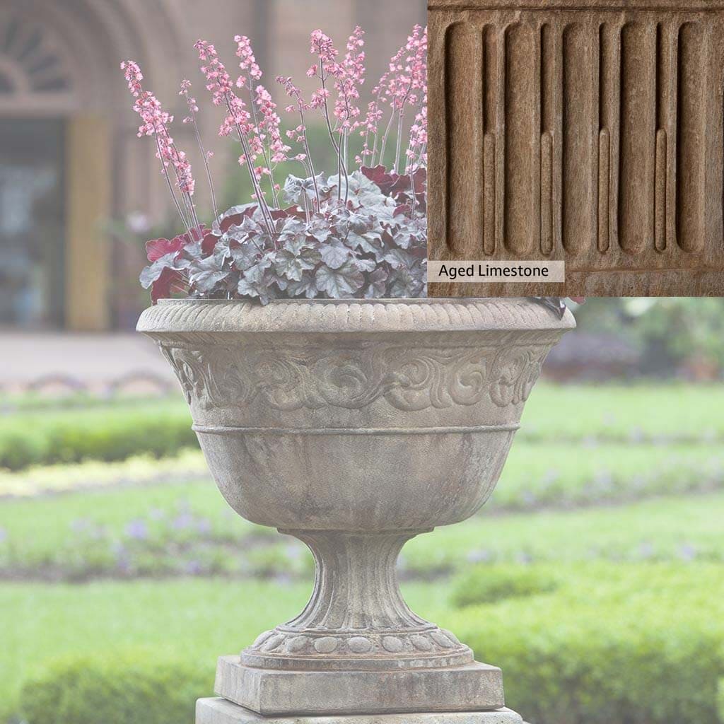Campania International Smithsonian Foliated Scroll Urn - Image 16