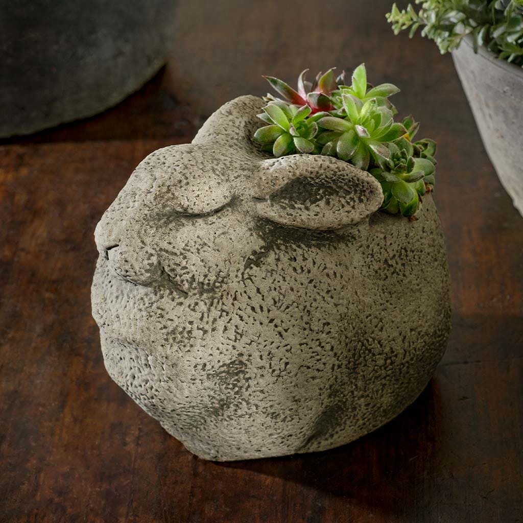 Campania International Stone Bunny Planter