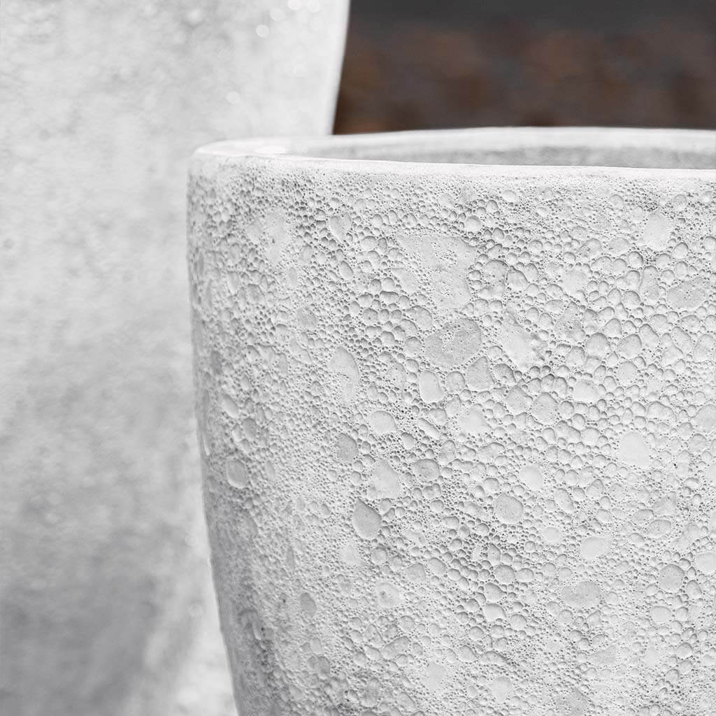 Campania International Trentino Planter in White Coral set of 3 - Image 3