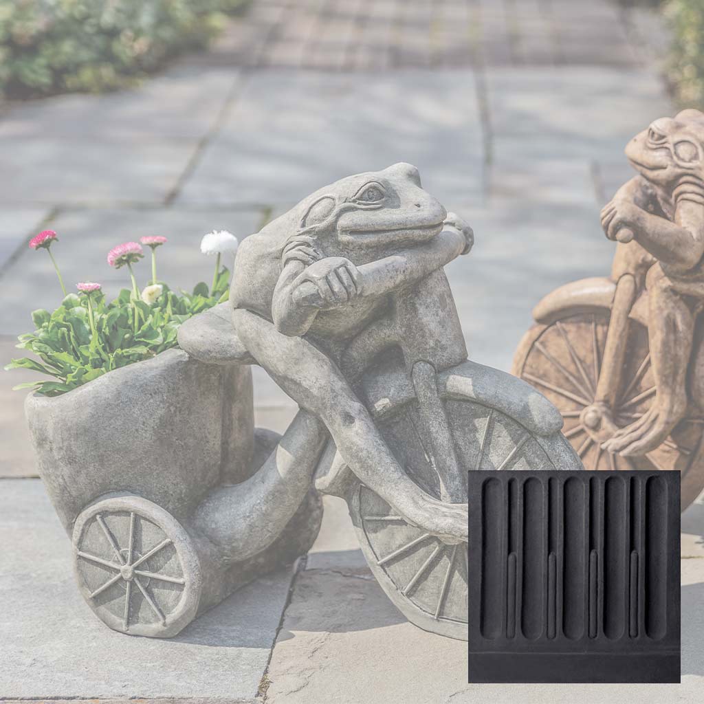 Campania International Tricycle Frog Planter Statue - Image 12