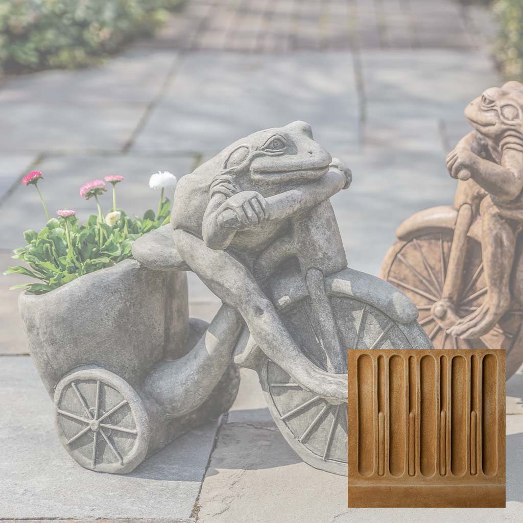Campania International Tricycle Frog Planter Statue - Image 15