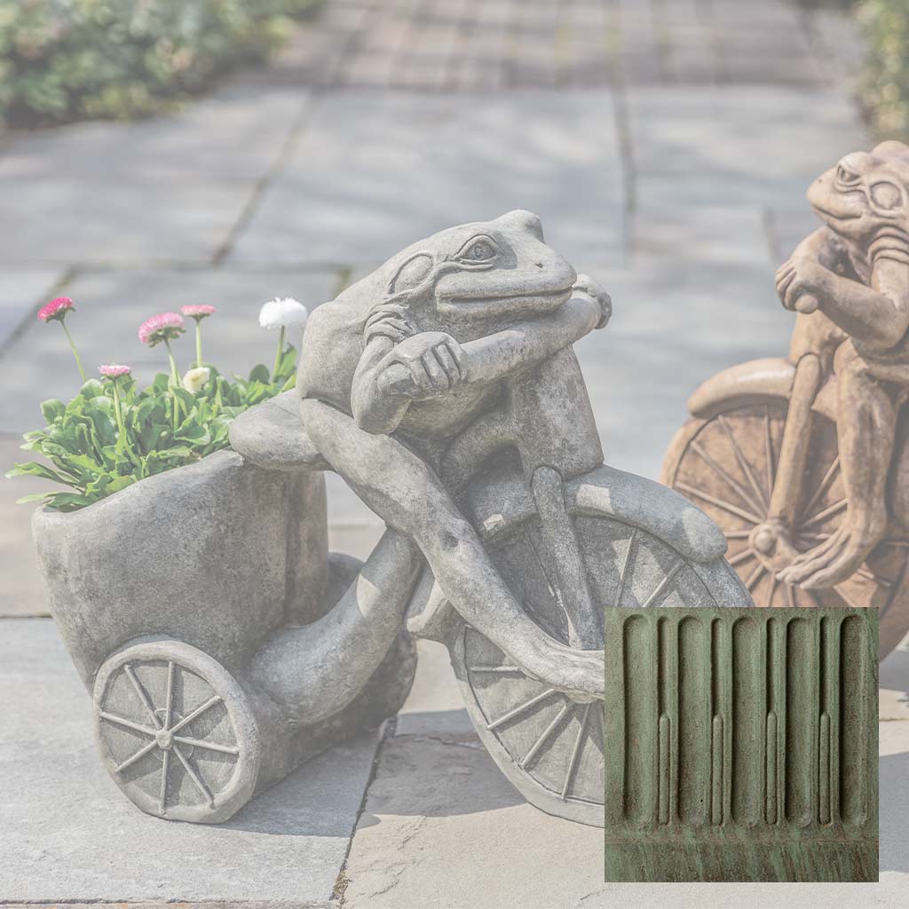 Campania International Tricycle Frog Planter Statue - Image 4