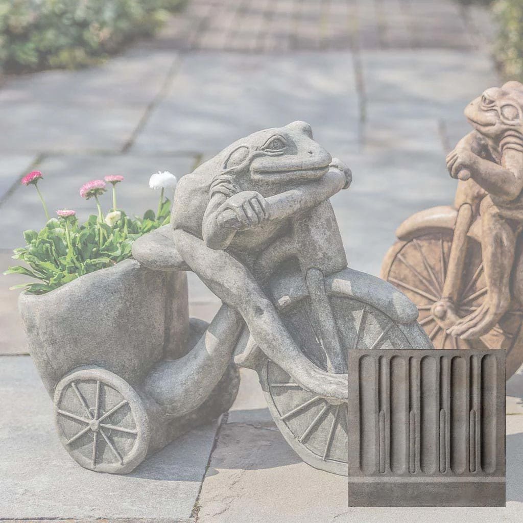 Campania International Tricycle Frog Planter Statue - Image 5