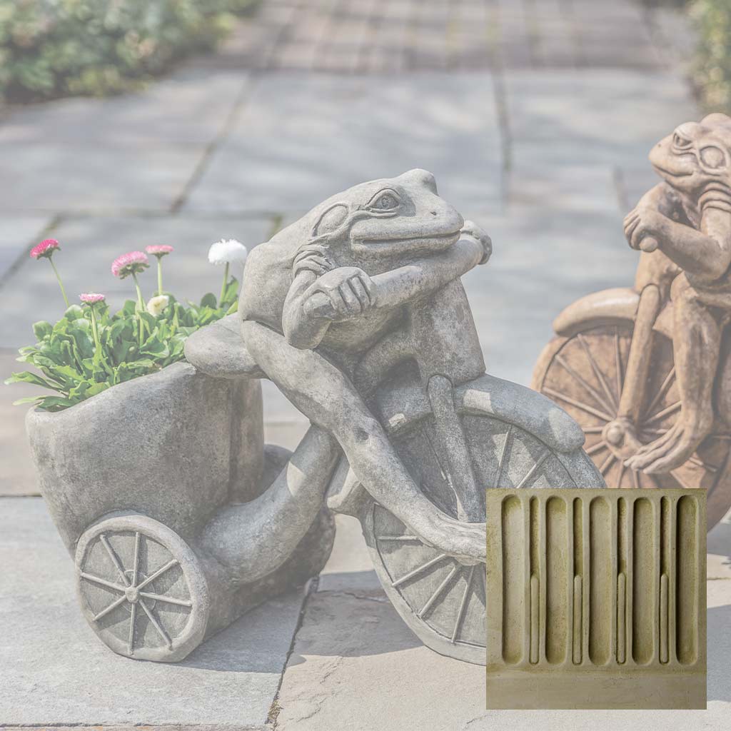 Campania International Tricycle Frog Planter Statue - Image 6